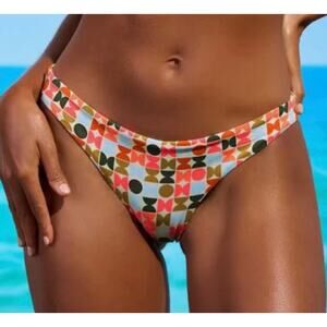 Maaji Geogame Flirt Thin Side Bikini Bottom M NWT